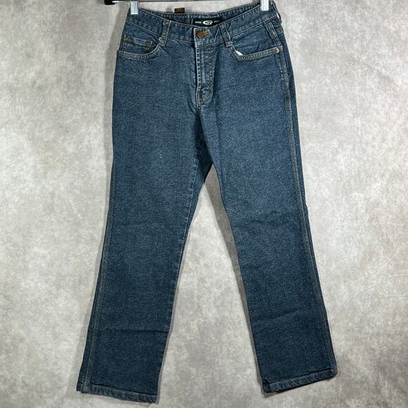 Taewon Renovation Denim - Taewon Renovation‎ Basic Jeans Womens Size 26 Blue Dark Wash Denim Straight Y2K